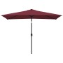 Sombrilla de jardín con palo de metal rojo burdeos 300x200 cm von , Sonnenschirme - Ref: Foro24-44503, Preis: 66,01 €, Rabatt: %