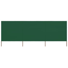 Paravientod de playa de 3 paneles tela verde 400x160 cm von , Sonnenschirme - Ref: Foro24-47149, Preis: 61,47 €, Rabatt: -5%%