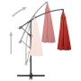 Sombrilla colgante con palo de aluminio color terracota 3 m de , Sombrillas - Ref: Foro24-47225, Precio: 152,21 €, Descuento: %