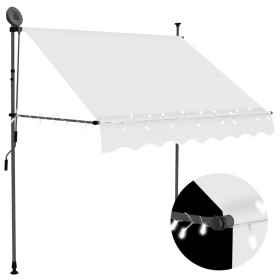 Toldo manual retráctil con LED crema 100 cm von , Markisen - Ref: Foro24-145869, Preis: 74,48 €, Rabatt: %