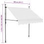 Toldo manual retráctil con LED crema 100 cm von , Markisen - Ref: Foro24-145869, Preis: 74,48 €, Rabatt: %