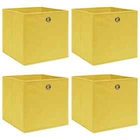 Cajas de almacenaje 4 uds tela amarillo 32x32x32 cm von , Aufbewahrungskörbe - Ref: Foro24-288365, Preis: 25,31 €, Rabatt: -5%%