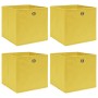 Cajas de almacenaje 4 uds tela amarillo 32x32x32 cm von , Aufbewahrungskörbe - Ref: Foro24-288365, Preis: 25,31 €, Rabatt: %