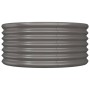 Jardinera de acero con recubrimiento en polvo gris 80x80x36 cm von , Töpfe und Pflanzgefäße - Ref: Foro24-318854, Preis: 25,6...