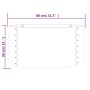 Jardinera de acero con recubrimiento en polvo gris 80x80x36 cm von , Töpfe und Pflanzgefäße - Ref: Foro24-318854, Preis: 25,6...