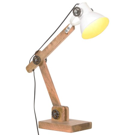 Lámpara de mesa industrial redonda blanca 58x18x90 cm E27 by , Lamps - Ref: Foro24-320554, Price: 44,21 €, Discount: %
