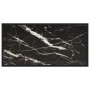 Mesa de centro negra con vidrio de mármol negro 100x50x35 cm by , Coffee table - Ref: Foro24-322882, Price: 82,85 €, Discount: %
