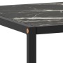 Mesa de centro negra con vidrio de mármol negro 100x50x35 cm by , Coffee table - Ref: Foro24-322882, Price: 82,85 €, Discount: %