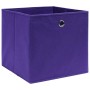 Cajas de almacenaje 10 uds tela no tejida morado 28x28x28 cm | Foro24.es | Tu tienda online para hogar, jardín y más Foro24.es