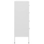 Armario de cajones de acero blanco 80x35x101,5 cm de , Cajoneras - Ref: Foro24-336206, Precio: 192,72 €, Descuento: %