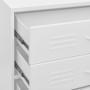 Armario de cajones de acero blanco 80x35x101,5 cm de , Cajoneras - Ref: Foro24-336206, Precio: 192,72 €, Descuento: %