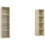 Muebles de salón de pared 2 pzas madera ingeniería roble Sonoma von , TV-Möbel - Ref: Foro24-3079865, Preis: 118,64 €, Rabatt...