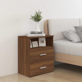 Mesita de noche marrón roble 50x32x60 cm von , Nachttische - Ref: Foro24-815862, Preis: 63,80 €, Rabatt: -5%%