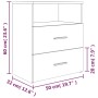 Mesita de noche marrón roble 50x32x60 cm von , Nachttische - Ref: Foro24-815862, Preis: 63,80 €, Rabatt: %