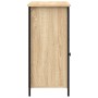 Aparador de madera de ingeniería roble Sonoma 100x35x75 cm