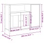 Aparador de madera de ingeniería roble Sonoma 100x35x75 cm by , Sideboards - Ref: Foro24-835510, Price: 100,41 €, Discount: %