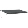 Toldo retráctil aluminio y tela gris antracita 5x3 m by , Awnings - Ref: Foro24-3154465, Price: 340,11 €, Discount: %