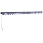 Toldo retráctil aluminio y tela azul y blanco 5x3 m von , Markisen - Ref: Foro24-3154450, Preis: 314,60 €, Rabatt: %