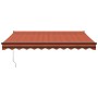 Toldo retráctil aluminio y tela naranja y marrón 3,5x2,5 m by , Awnings - Ref: Foro24-3154467, Price: 207,42 €, Discount: %