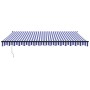 Toldo retráctil automático azul y blanco 4,5x3 m von , Markisen - Ref: Foro24-3154499, Preis: 401,78 €, Rabatt: %