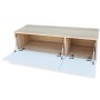 Mueble TV madera ingeniería blanco brillo y roble 120x40x34 cm by , TV Furniture - Ref: Foro24-244871, Price: 102,57 €, Disco...