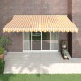 Toldo retráctil automático amarillo y blanco 4,5x3 m von , Markisen - Ref: Foro24-3154484, Preis: 383,45 €, Rabatt: %