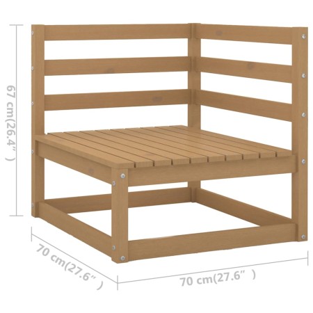 Gartenmöbel-Set 10 Stück honigbraune Kissen aus Kiefernholz von vidaXL, Gartensets - Ref: Foro24-3076912, Preis: 972,82 €, Ra...