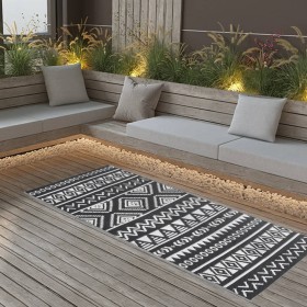 Alfombra de exterior ARAKIL negra 80x150 cm PP von , Outdoor-Protektoren - Ref: Foro24-316975, Preis: 26,20 €, Rabatt: -5%%