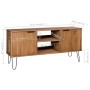 Mueble de TV New York madera maciza de pino madera clara von , TV-Möbel - Ref: Foro24-321144, Preis: 100,78 €, Rabatt: %