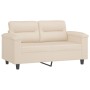 Juego de sofás con cojines 2 piezas tela microfibra beige by , Sofas - Ref: Foro24-3202355, Price: 632,13 €, Discount: %