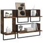 Estantes pared barras 4 pzas madera de ingeniería roble ahumado von , Regale und Regale - Ref: Foro24-836310, Preis: 54,26 €,...