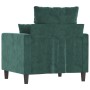 Sillón de terciopelo verde oscuro 60 cm de , Sofás - Ref: Foro24-359285, Precio: 171,01 €, Descuento: %