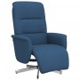 Sillón reclinable con reposapiés tela azul | Foro24.es | Tu tienda online para hogar, jardín y más Foro24.es