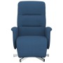 Sillón reclinable con reposapiés tela azul | Foro24.es | Tu tienda online para hogar, jardín y más Foro24.es
