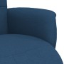 Sillón reclinable con reposapiés tela azul | Foro24.es | Tu tienda online para hogar, jardín y más Foro24.es