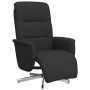 Sillón reclinable con reposapiés tela negra by , Armchairs - Ref: Foro24-356563, Price: 183,32 €, Discount: %