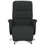 Sillón reclinable con reposapiés tela negra by , Armchairs - Ref: Foro24-356563, Price: 183,32 €, Discount: %
