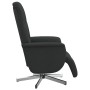 Sillón reclinable con reposapiés tela negra by , Armchairs - Ref: Foro24-356563, Price: 183,32 €, Discount: %