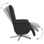 Sillón reclinable con reposapiés tela negra by , Armchairs - Ref: Foro24-356563, Price: 183,32 €, Discount: %