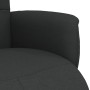 Sillón reclinable con reposapiés tela negra de , Sillones - Ref: Foro24-356563, Precio: 174,28 €