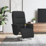 Sillón reclinable de masaje con reposapiés tela negra by , Armchairs - Ref: Foro24-356575, Price: 230,70 €, Discount: %
