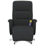 Sillón reclinable de masaje con reposapiés tela negra by , Armchairs - Ref: Foro24-356575, Price: 230,70 €, Discount: %