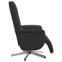 Sillón reclinable de masaje con reposapiés tela negra by , Armchairs - Ref: Foro24-356575, Price: 230,70 €, Discount: %