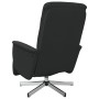 Sillón reclinable de masaje con reposapiés tela negra by , Armchairs - Ref: Foro24-356575, Price: 230,70 €, Discount: %