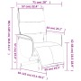 Sillón reclinable de masaje con reposapiés tela negra by , Armchairs - Ref: Foro24-356575, Price: 230,70 €, Discount: %