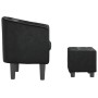 Sillón con taburete cuero sintético negro von , Sessel - Ref: Foro24-356491, Preis: 182,17 €, Rabatt: %