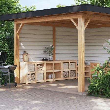 Muebles de cocina de exterior 3 piezas madera maciza de pino von , Küchenschränke - Ref: Foro24-3196163, Preis: 558,06 €, Rab...