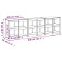 Muebles de cocina de exterior 3 piezas madera maciza de pino von , Küchenschränke - Ref: Foro24-3196163, Preis: 558,06 €, Rab...