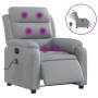 Sillón reclinable de masaje eléctrico tela gris claro de , Sillones - Ref: Foro24-3204968, Precio: 261,14 €