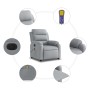 Sillón reclinable de masaje eléctrico tela gris claro von , Sessel - Ref: Foro24-3204968, Preis: 261,25 €, Rabatt: %